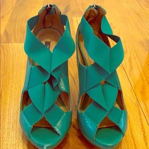 Green sandals
